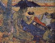 Paul Gauguin A single-plank bridge china oil painting artist